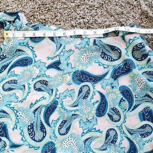 Show Me Your Mumu Pink & Blue Wrap Shorts - Picture 3 of 6